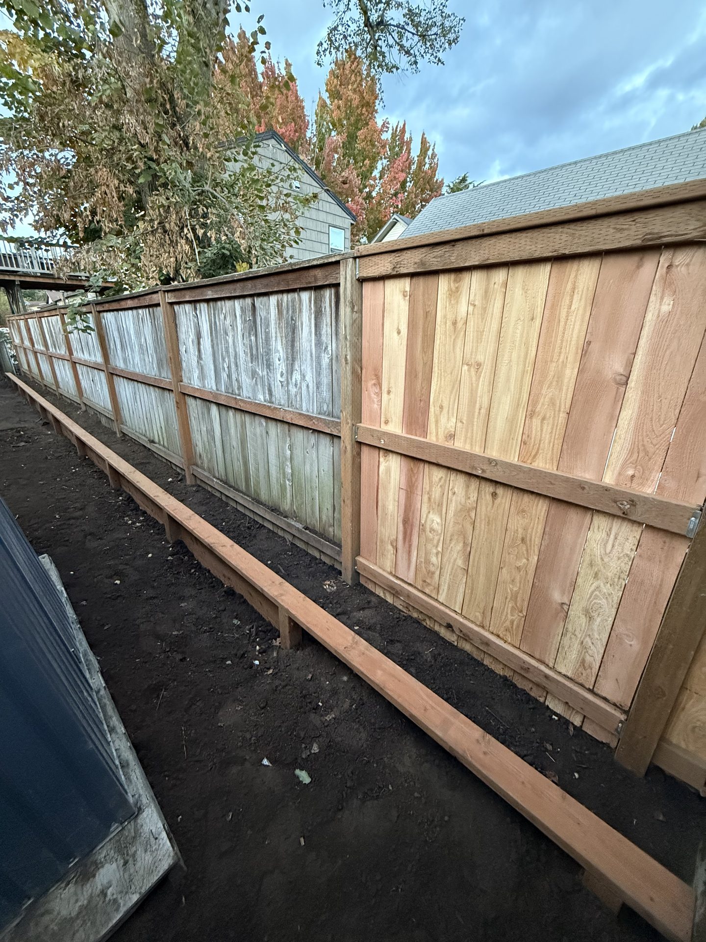 New cedar fence install by Your Company